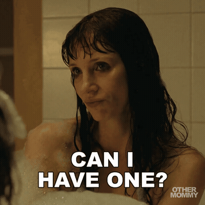 Woman In Bathtub Saying Can I Have One GIF