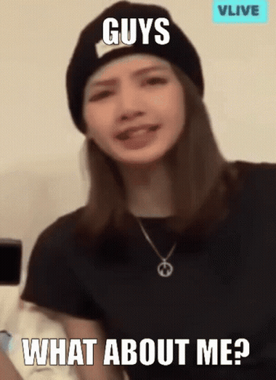 Woman In Beanie Asking What About Me GIF