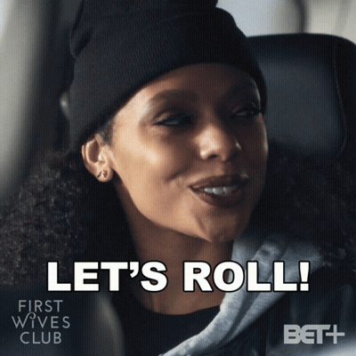 Woman In Beanie Says Let's Roll In Bet + Ad GIF