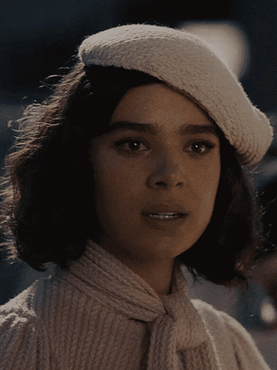 Woman In Beret And Sweater GIF