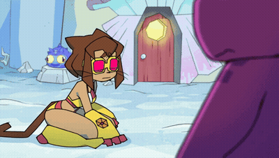 Woman In Bikini And Sunglasses GIF