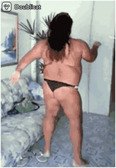 Woman In Bikini Dancing Doublecat GIF