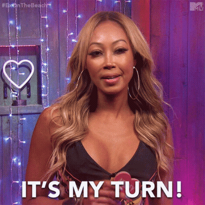 Woman In Bikini Saying It's My Turn GIF