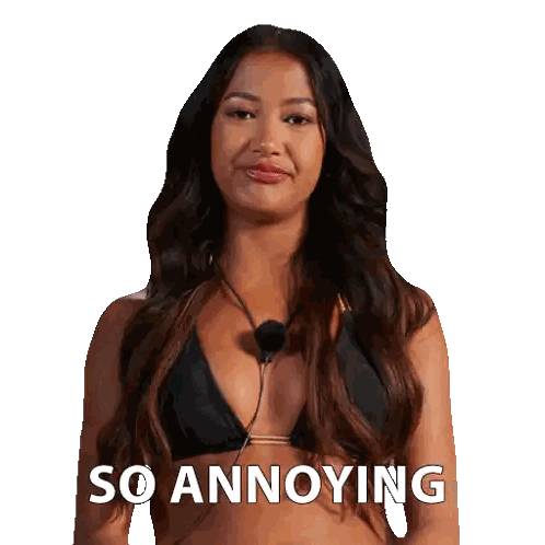 Woman In Bikini Saying So Annoying Sticker