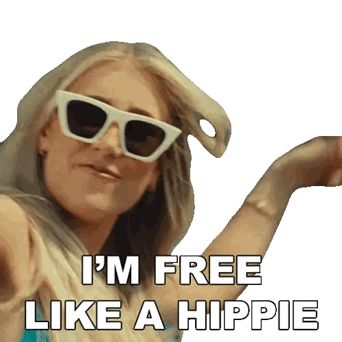 Woman In Bikini Sunglasses Says Im Free Sticker