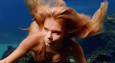 Woman In Bikini Swimming Underwater GIF