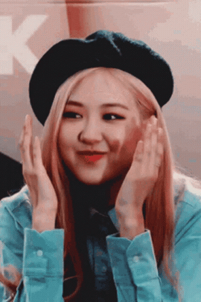 Woman In Black Beret Making Funny Face GIF