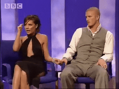 Woman In Black Dress And Man In Suit BBC GIF
