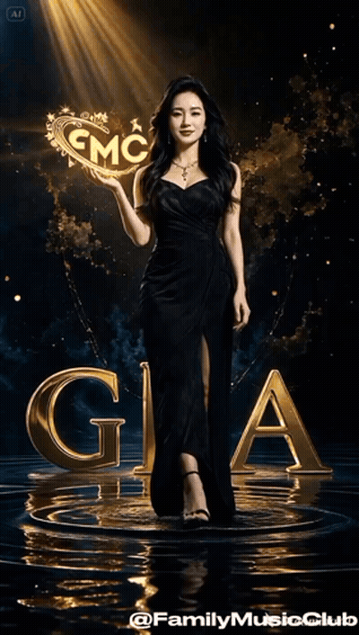 Woman In Black Dress In Front Of GMC Sign GIF
