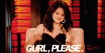 Woman In Black Dress In Front Of Gurl Please Sign GIF