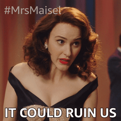 Woman In Black Dress It Could Ruin Us GIF