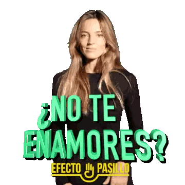 Woman In Black Dress No Te Enamores Sign Sticker