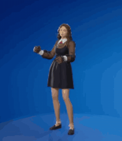 Woman In Black Dress Playing Trombone GIF