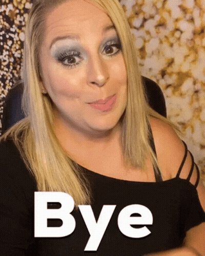 Woman In Black Dress Saying Bye GIF