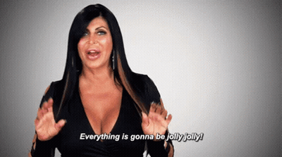 Woman In Black Dress Saying Everything Gonna Be Jolly Jolly GIF