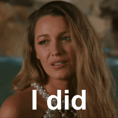 Woman In Black Dress Saying She's Crazy GIF