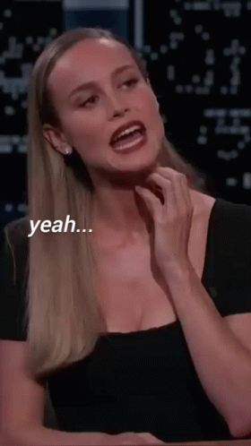 Woman In Black Dress Saying Yeah Yeah Yeah GIF