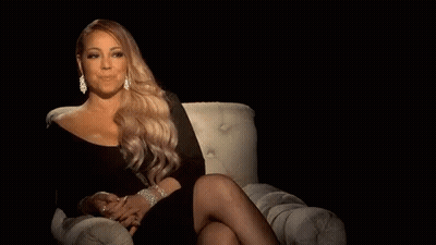 Woman In Black Dress Sitting On Chair GIF