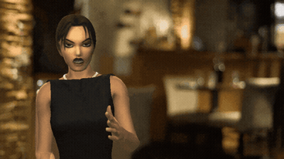 Woman In Black Dress Standing In Room GIF