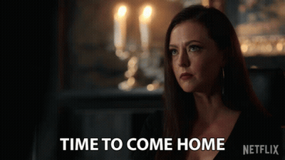 Woman In Black Dress Time To Come Home Netflix GIF