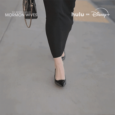 Woman In Black Dress Walking The Secret Lives Of Mormon Wives GIF