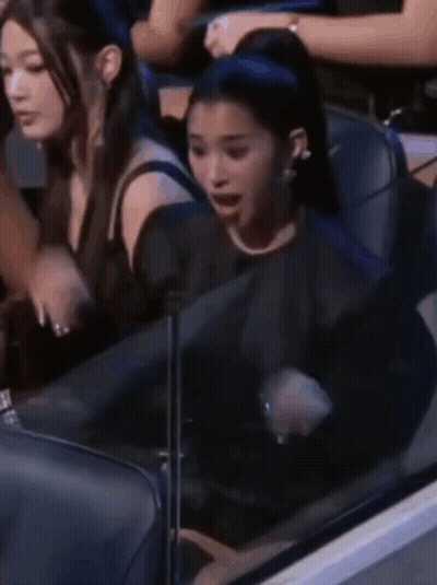 Woman In Black Dress Watching Game GIF