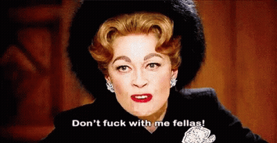 Woman In Black Hat Saying Don't Fuck With Me Fellas GIF