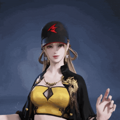 Woman In Black Hat With Red X GIF