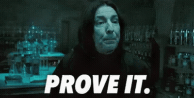 Woman In Black Hood Says Prove It GIF