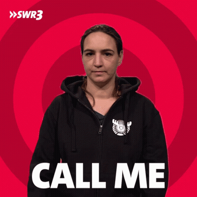 Woman In Black Hoodie Says Call Me GIF