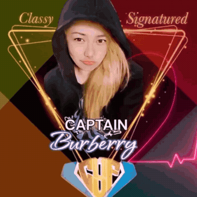 Woman In Black Hoodie With Captain Burberry GIF