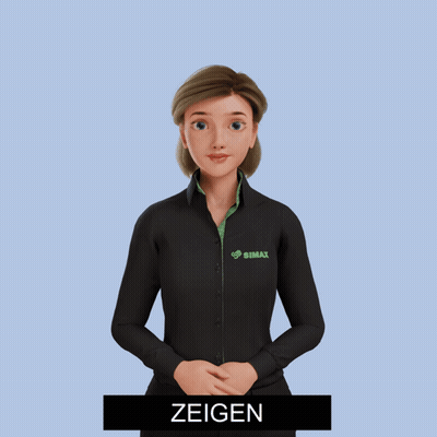 Woman In Black Jacket Pointing At Zeigen GIF