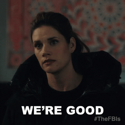 Woman In Black Jacket Saying We're Good GIF