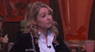 Woman In Black Jacket With Pearl Sleeves GIF
