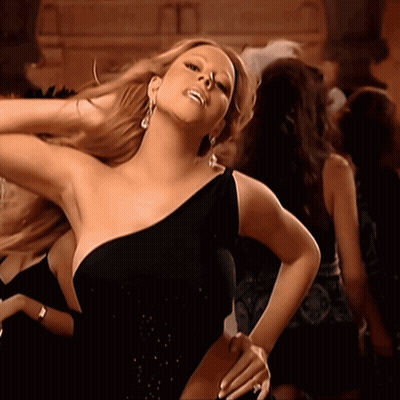 Woman In Black One-Shoulder Dress Dancing GIF