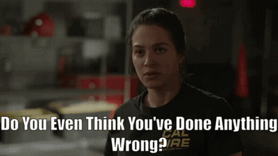 Woman In Black Shirt Asking Do You Think You Done Wrong GIF