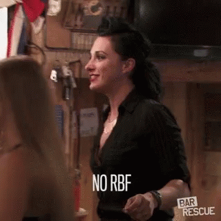 Woman In Black Shirt Dancing No RBF GIF