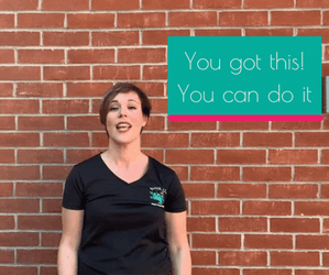 Woman In Black Shirt I Believe In You GIF