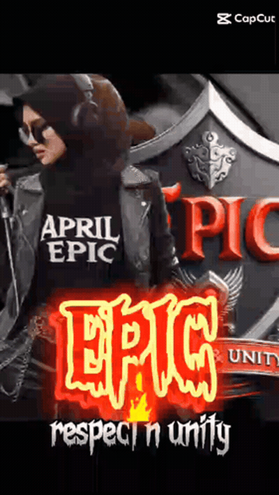 Woman In Black Shirt Saying April Epic GIF