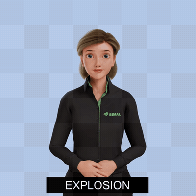 Woman In Black Shirt Saying Bimax GIF