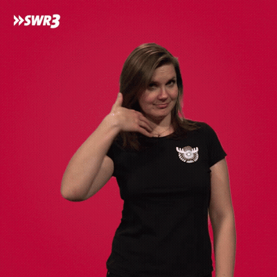 Woman In Black Shirt With Moose SWR3 GIF