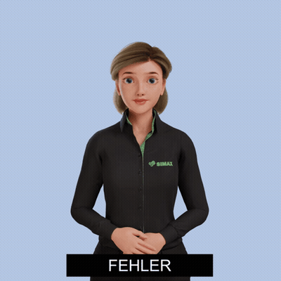 Woman In Black Shirt With Simax GIF