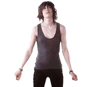 Woman In Black Tank Top And Pants Sticker