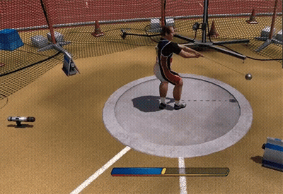 Woman In Black Tank Top Holds Pink Ball In Front Of Man GIF