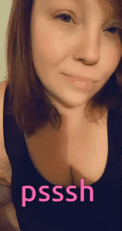 Woman In Black Tank Top Psssh Pink GIF