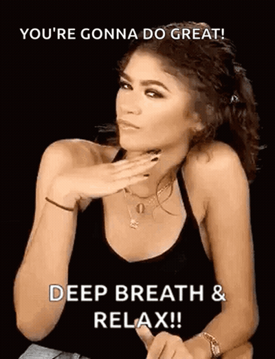 Woman In Black Tank Top Saying You're Gonna Do Great GIF