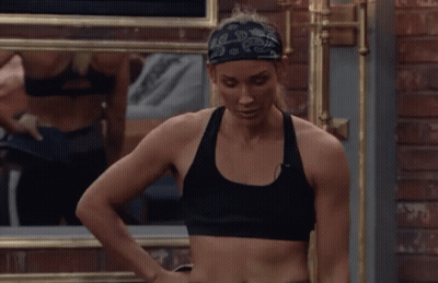 Woman In Black Tank Top With SDS Headband GIF