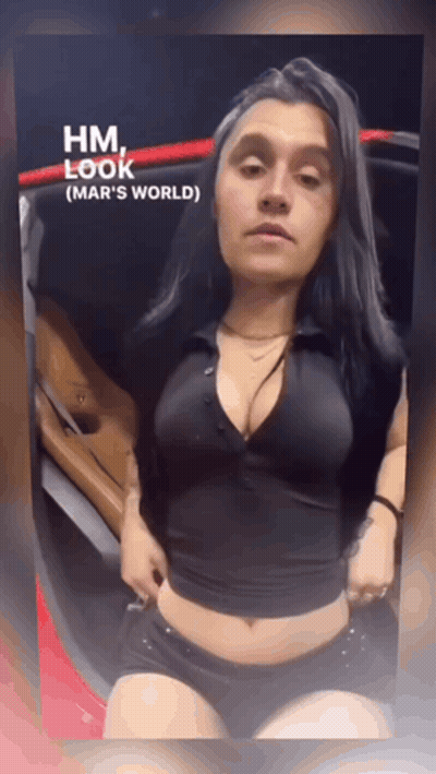 Woman In Black Top And Shorts Hm Look Mar's World GIF