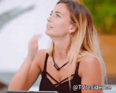 Woman In Black Top Sitting In Front Of Car #TVResidence GIF