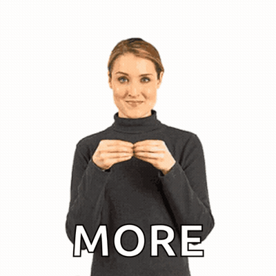 Woman In Black Turtleneck Gesturing More GIF